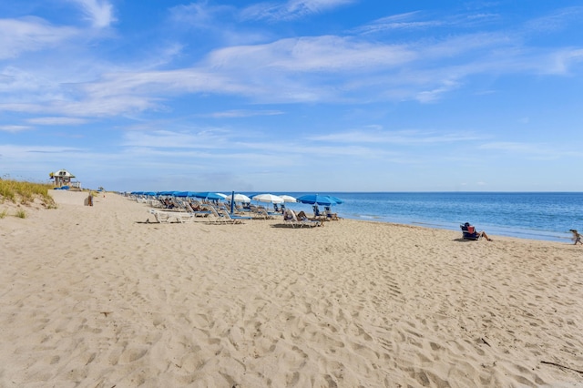 water view featuring a view of the beach