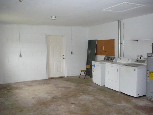 laundry room featuring washing machine and clothes dryer