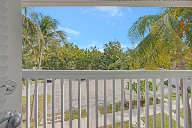 view of balcony