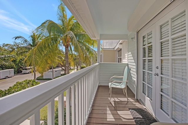 view of balcony