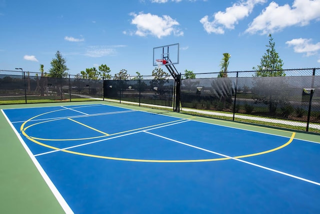 view of basketball court