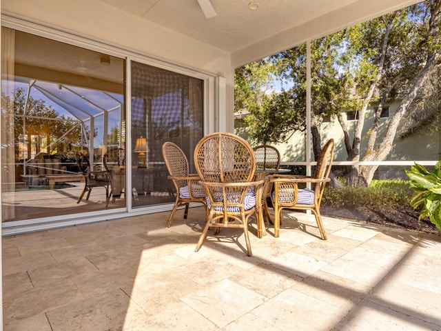 view of sunroom / solarium