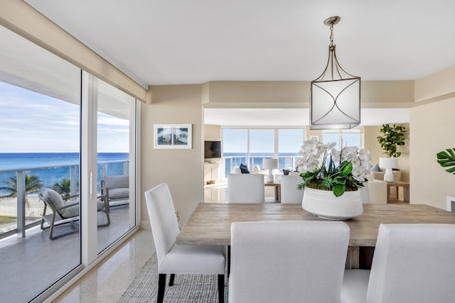 view of dining room