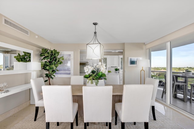 view of dining area