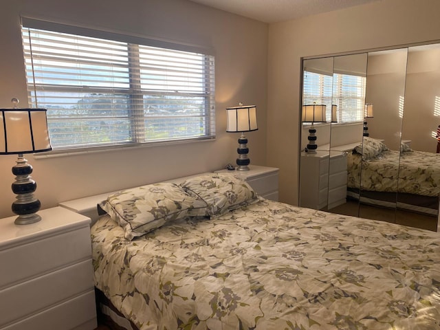 bedroom with a closet