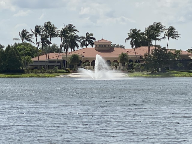 view of water feature