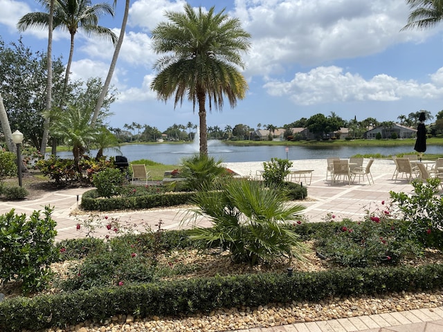 view of water feature