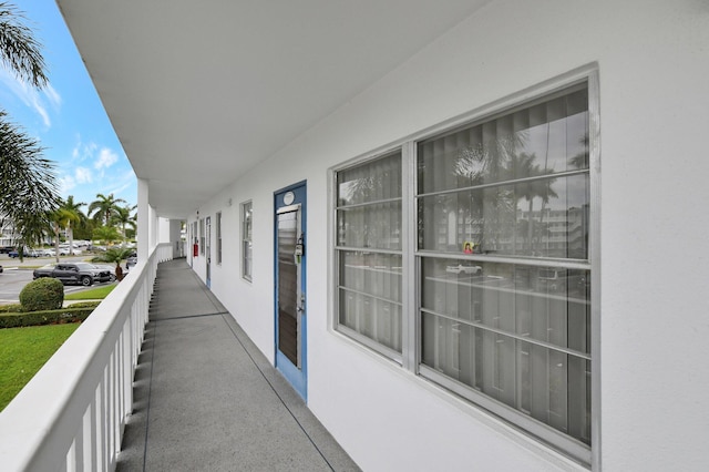 unfurnished room with light hardwood / wood-style flooring