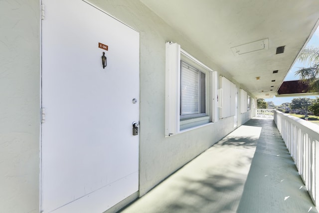 property entrance with a porch