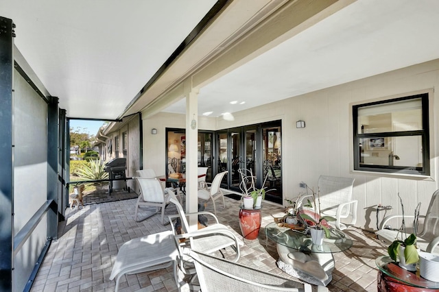 view of sunroom / solarium