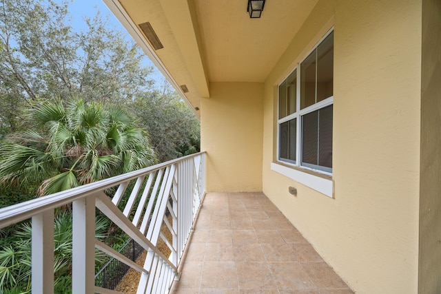 view of balcony