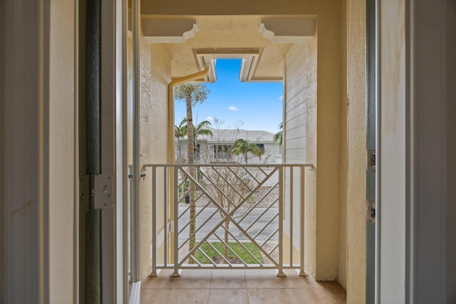 view of balcony