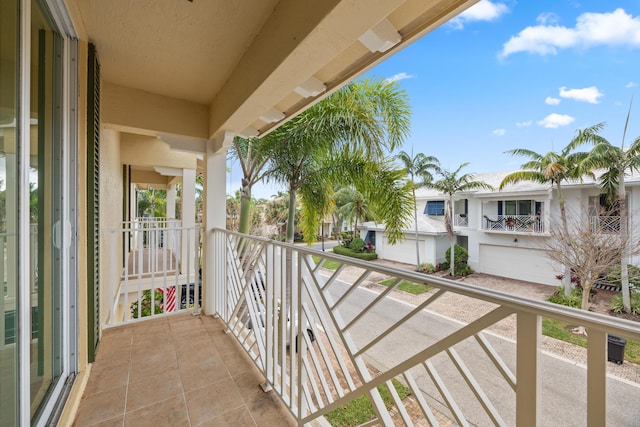 balcony featuring a residential view