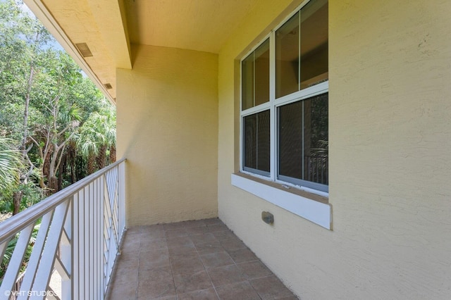 view of balcony