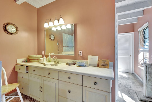 bathroom with vanity