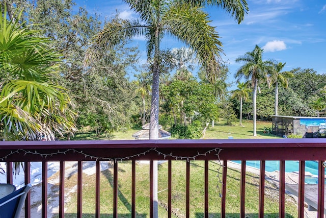 view of balcony