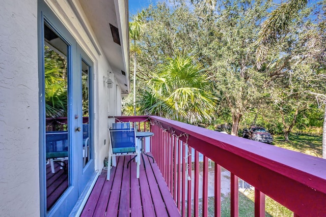 view of balcony