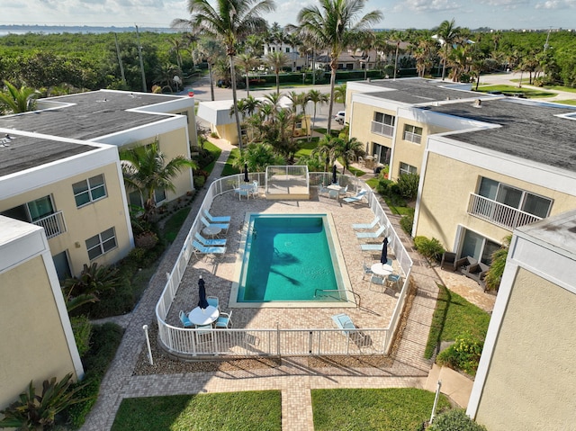 view of pool with a patio