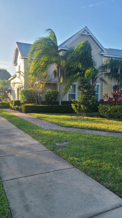 view of home's exterior with a yard