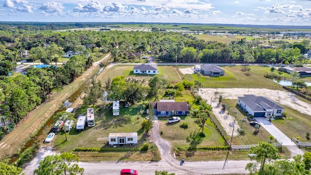 drone / aerial view featuring a rural view