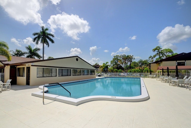 view of pool with a patio