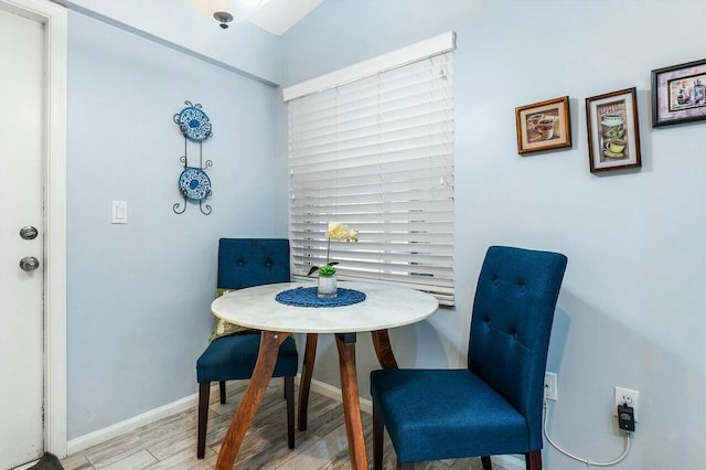 9904 Summerbrook Ter Unit C, Boynton Beach, FL 33437 - dining space featuring wood finished floors and baseboards