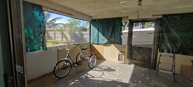 miscellaneous room with concrete flooring