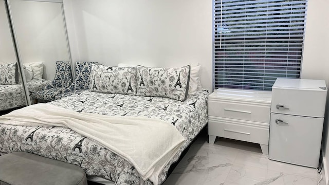 bedroom with a closet