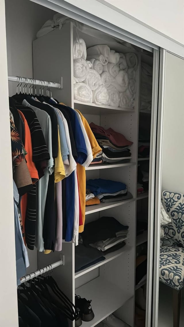 view of closet