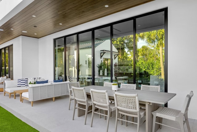 view of patio / terrace featuring outdoor lounge area