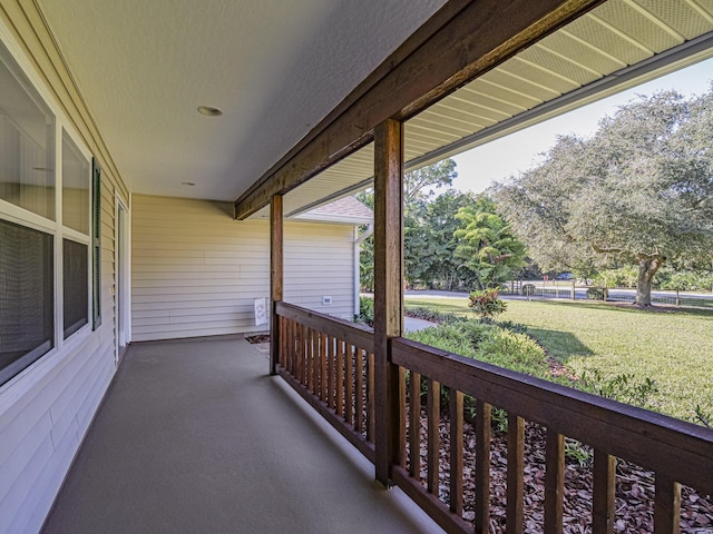 balcony with a porch