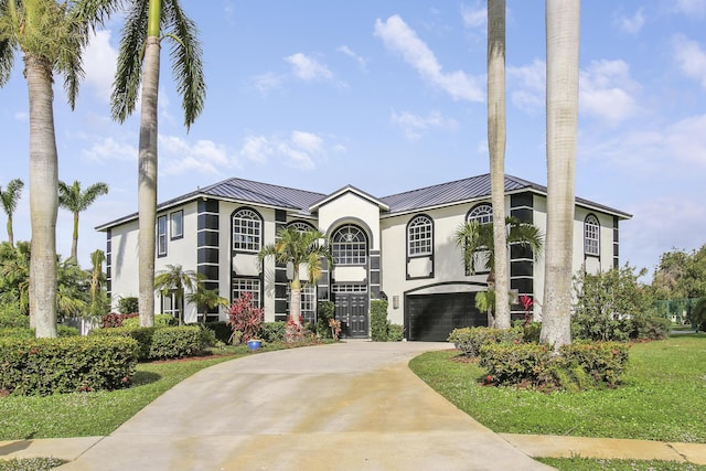 view of building exterior with a garage