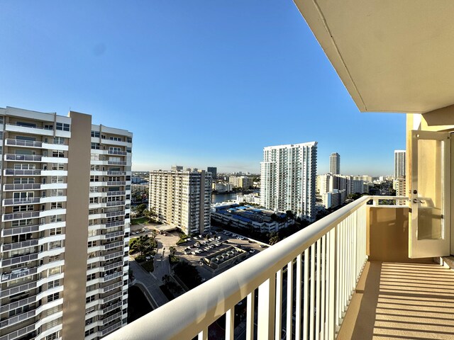 view of balcony