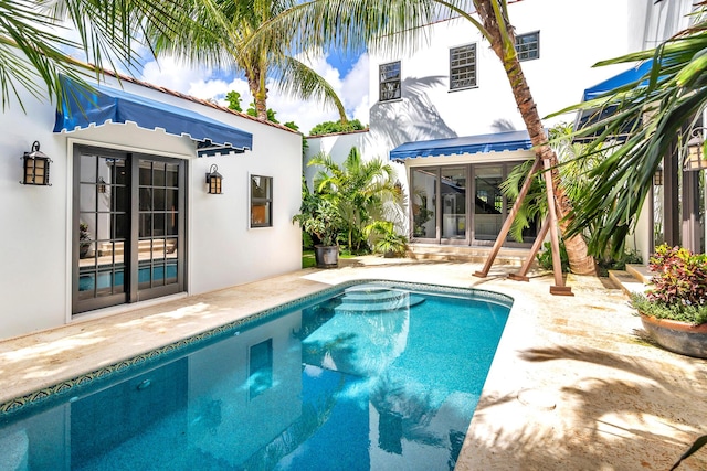 view of pool with a patio