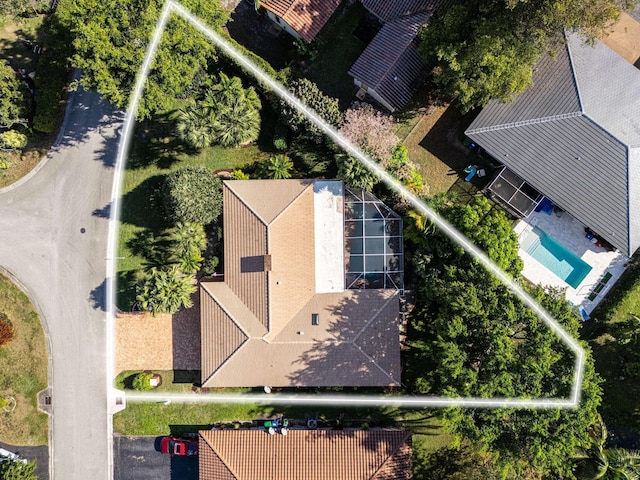 birds eye view of property