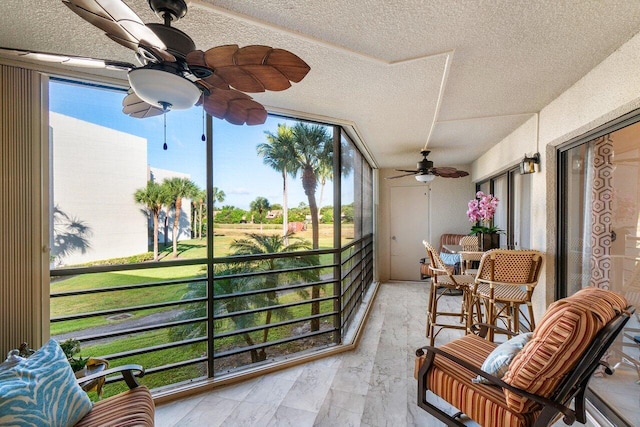 view of sunroom / solarium