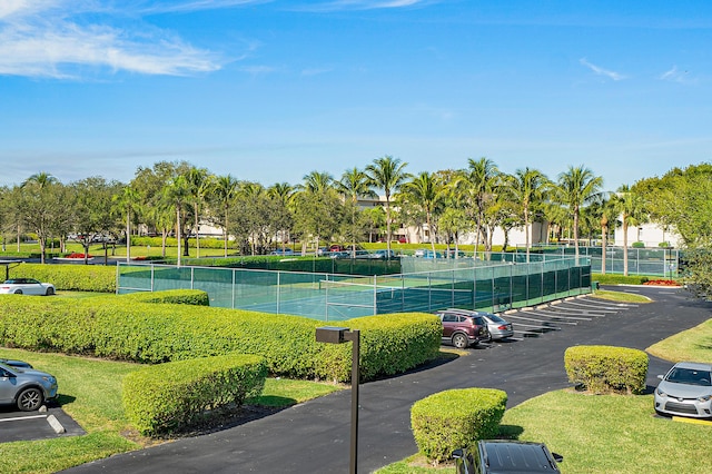 view of tennis court