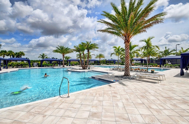 view of pool with a patio