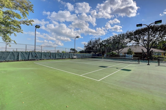 view of sport court