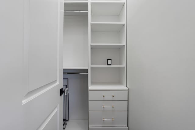 view of closet