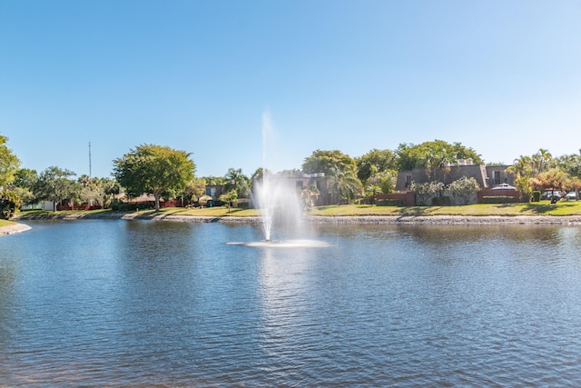 view of water feature