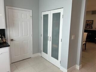 doorway featuring french doors