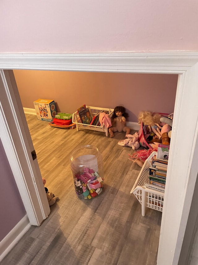 interior details featuring hardwood / wood-style floors