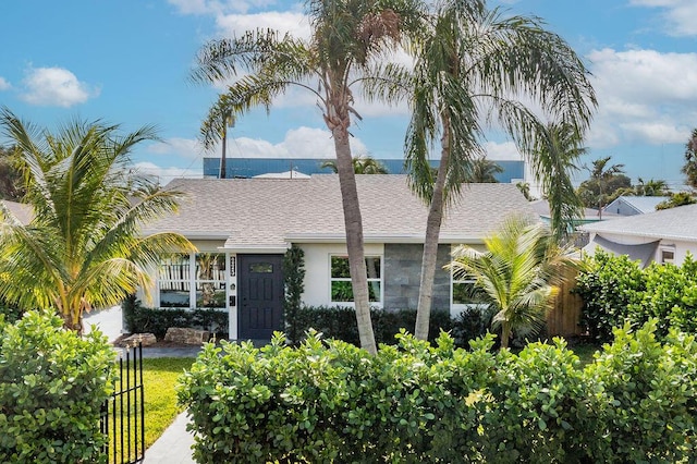 view of front of home