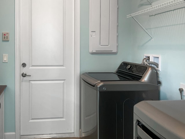 washroom featuring separate washer and dryer