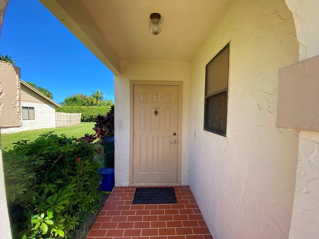 view of property entrance