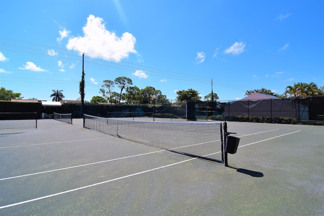 view of tennis court