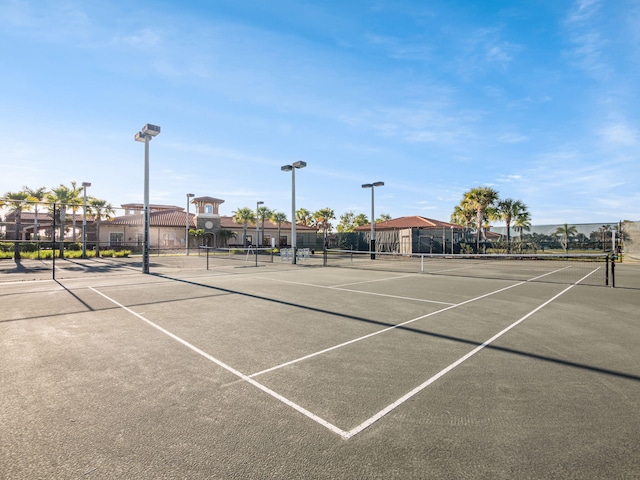 view of tennis court