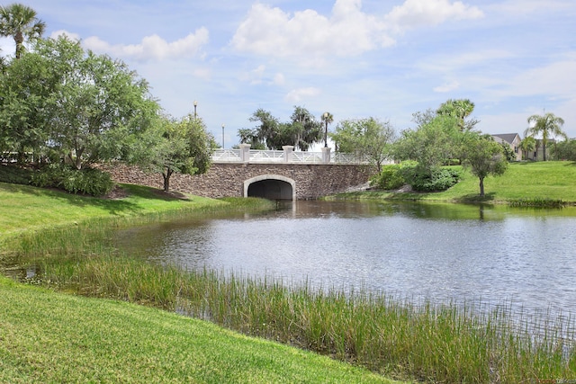 view of water feature