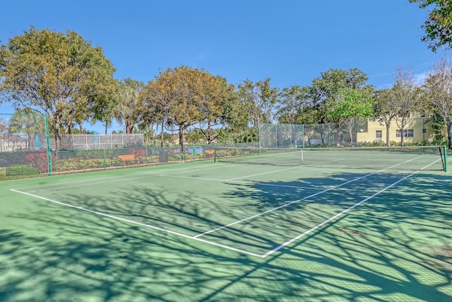 view of sport court